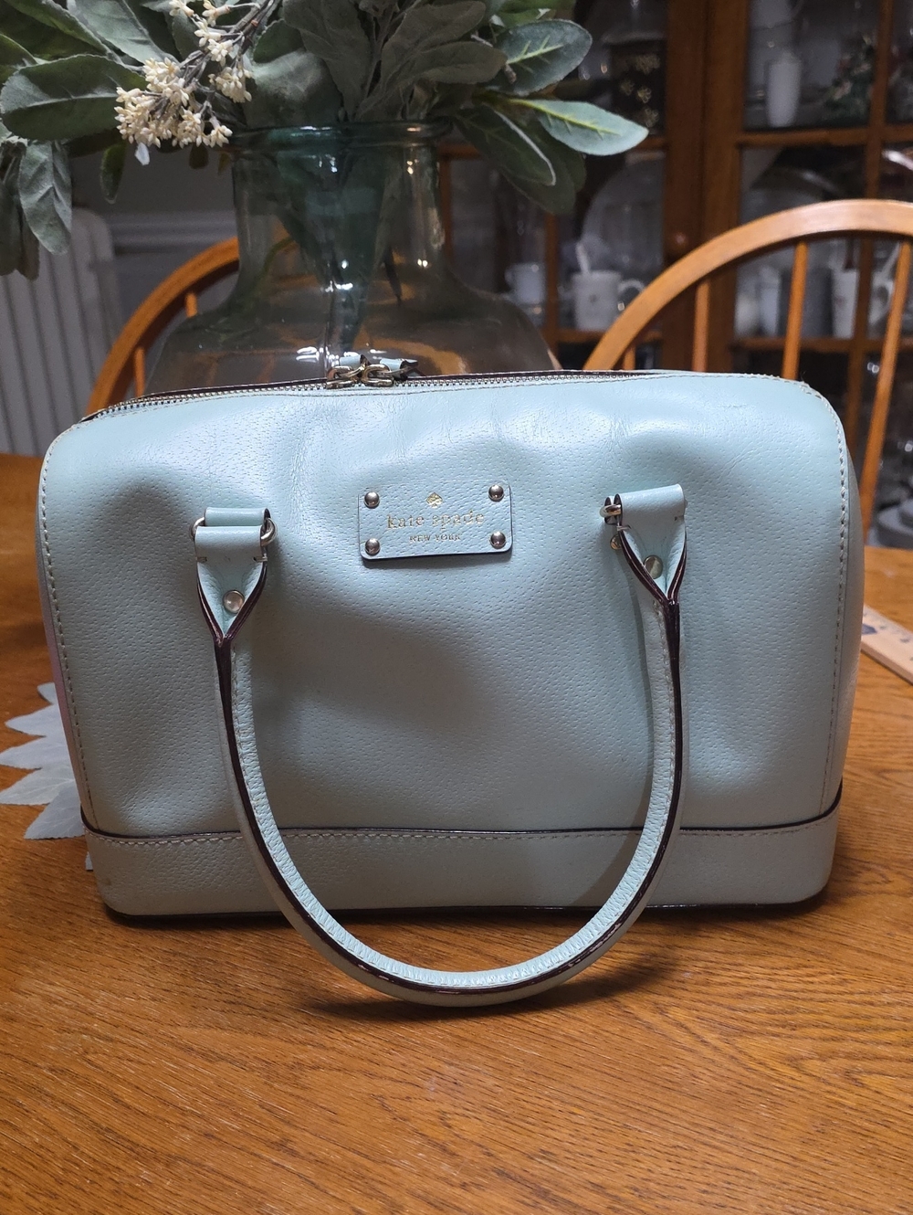 kate spade Pale Blue Leather Satchel